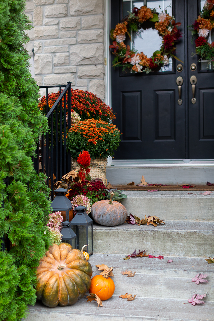 Traditional Fall Porch