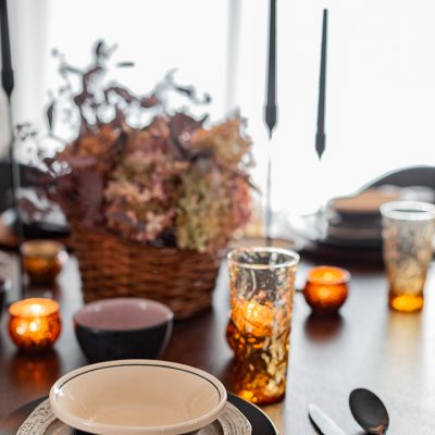 Late Fall Moody Tablescape