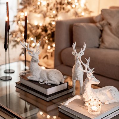 Coffee Table Christmas Vignette