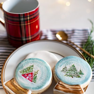 Hand-painted Snow Globe Christmas Cookies