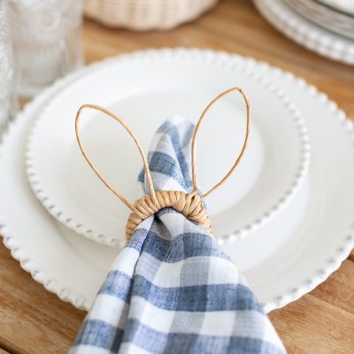 How to make Rattan Napkin Ring Holders for Easter