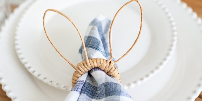 How to make Rattan Napkin Ring Holders for Easter