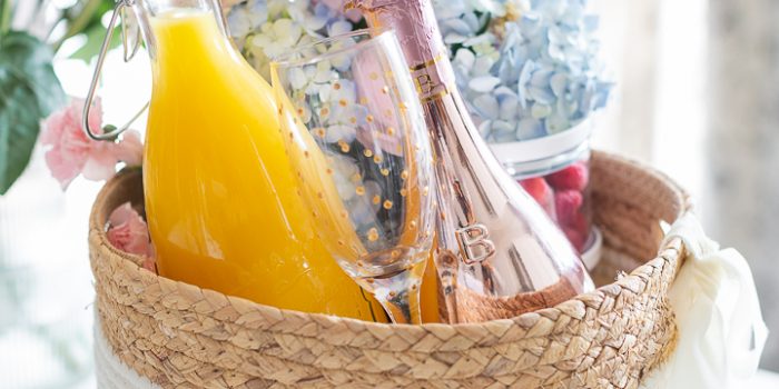 Mimosa Gift Basket Idea