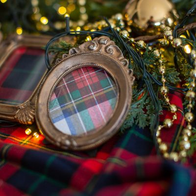 Easy Plaid Christmas Ornaments