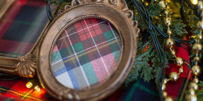 Easy Plaid Christmas Ornaments
