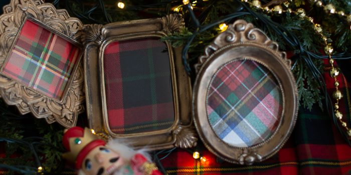 Easy Plaid Christmas Ornaments