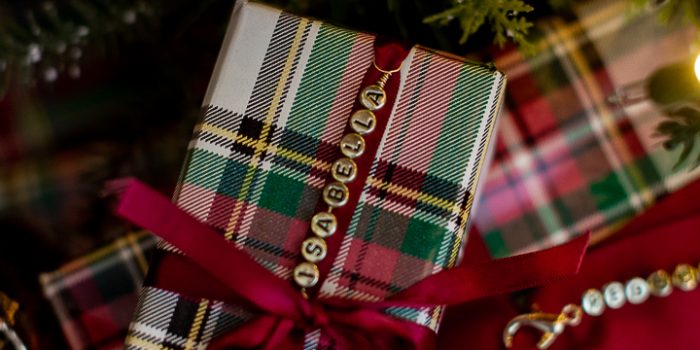 Beaded Name Gift Tag