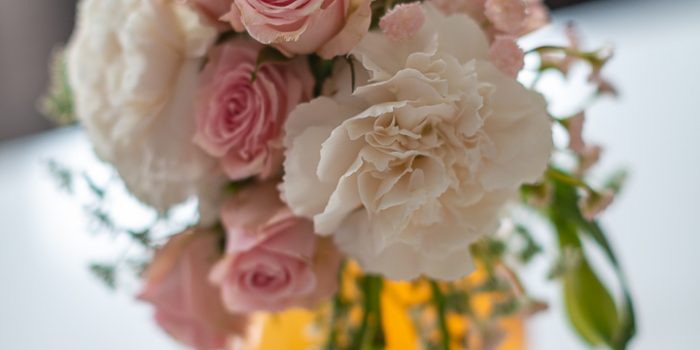 Valentine’s Day Bottle Floral Arrangement